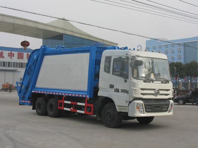 東風特商(shāng)後雙橋18噸壓縮式垃圾車(chē)