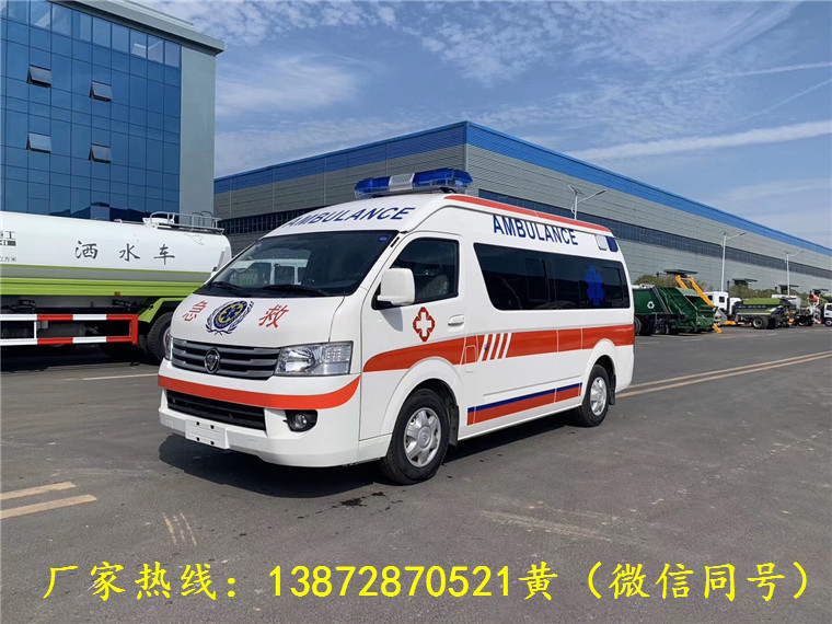 國(guó)六福田G9監護型救護車(chē)